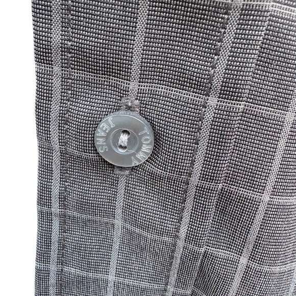 VTG Y2K Mens Tommy by Tommy Hilfiger Gray Button Up Long Sleeve Shirt, Size XXL - Picture 8 of 8